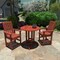 Highwood Usa Lehigh 3pc Round Counter Height Outdoor Patio Furniture Dining Set AD-CNL36-RED - alternate 2